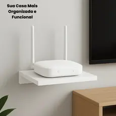 Suporte Roteador Wifi Switch Mi Box Apple Tv Tablet Home Office Modem Prateleira Casa Decoração Sala