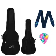 Capa Bag Para Violão Case Clássico Folk Alça Dupla + Brinde