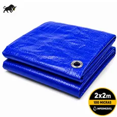 Lona Impermeável 2x2m 100 Micras Reforçada Proteção Contra Chuva UV Brava Adventure Caminhoneiro