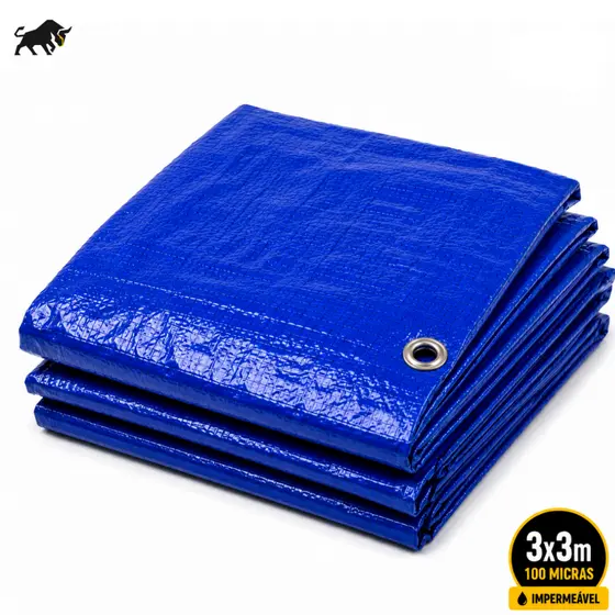 Lona Impermeável 3x3 100 Micras Reforçada Proteção Contra Chuva UV Brava Adventure Caminhoneiro