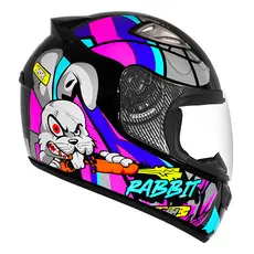 Capacete Moto Ebf New Spark Rabbit Viseira Cristal Antirrisco Antirreflexo