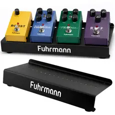 Pedalboard Para 4 Pedais Fuhrmann Miniboard Universal Velcro Preto 29,5 x 14