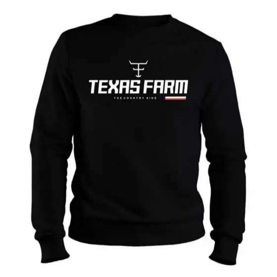Moletom Confortável de Algodão Premium Masculino e Feminino Casual Macio Inverno Texas Farm