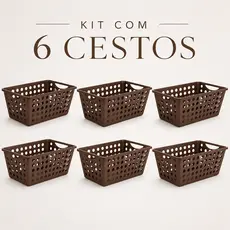 Cestos Organizador de Plástico P/ Banheiro Armário