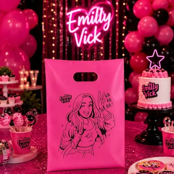 Sacola 20x30 - Emilly Vick - Ketlen - Dos Rosa - Personalizado