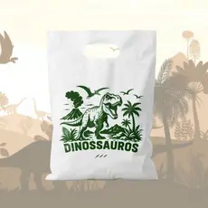 Sacolinhas Temática para Festa - Lembrancinha Temática 20x30 - Dinossauros