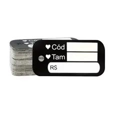 Mini Tag para roupas + lacre de autenticidade/ segurança com 100 peças