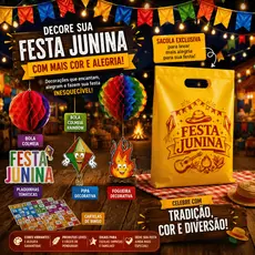 Kit de Decoração Temática Festa Junina - 5 itens