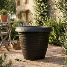 Vaso De Flor 51 Litros Grande Reforçado Vaso Redondo De Plástico Plantas Jardim Flores Decoração