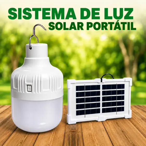 Lâmpada Led Solar Lampião Portátil Recarregável Acampamento Barraca Camping Pesca Drazen