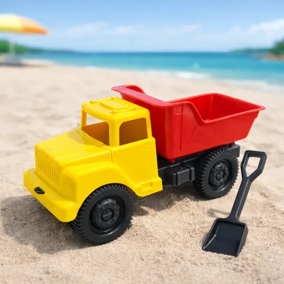 Caminhão Basculante Com Pá De Areia Brinquedo Praia Parquinho