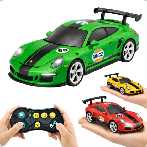 Mini Carrinho De Controle Remoto 1:64 Drift Recarregável Com Led