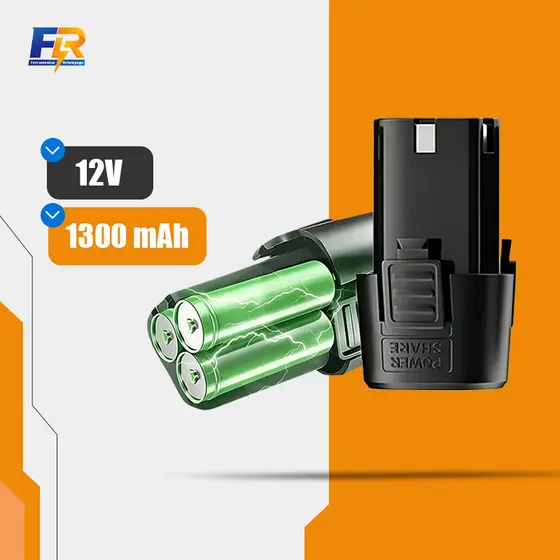 Bateria de Lítio 12V 2Ah Recarregável 1 ou 2 Unidades para Parafusadeira, Furadeira e Mini Esmerilhadeira