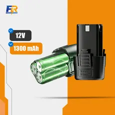 Bateria de Lítio 12V 2Ah Recarregável 1 ou 2 Unidades para Parafusadeira, Furadeira e Mini Esmerilhadeira