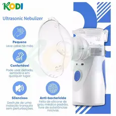 Nebulizador Portátil Mini Automático Silencioso | Inalador para Adultos e Crianças - N11