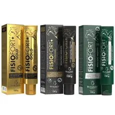 Kit Pomada Massageadora FisioFort Bio Instinto 150g - Gold Premium  Original