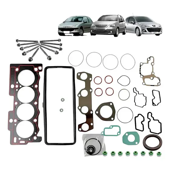 Kit Junta Cabeçote C/ Ret + Parafusos 206/207/ C3/ Peugeot