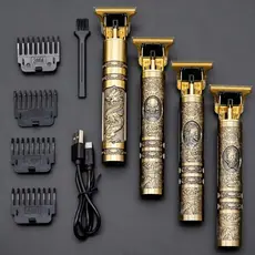 Máquina De Cortar Cabelo Para Barba Masculina Designer Aleatório Elétrico Profissional