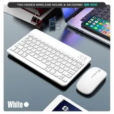 KIT Keyboard e Mouse Wireless Bluetooth Portátil Teclado Sem fio Android/ios-ipad/tablet Recarregável Compatível