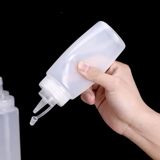Kit 3 Bisnagas 200 Ml Flexíveis Bar Restaurante Lanchonete Reutilizável