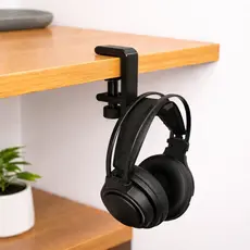Suporte Gamer para Fone de Ouvido/HeadSet Ajustável Universal Fixação em Mesa/Prateleira Sem Furar