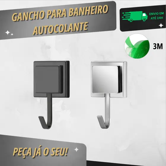 Gancho de Parede Arthi com Fixação Sem Furos - 3M