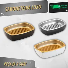 Saboneteira Luxo Conceito com Base Removível -  Arthi