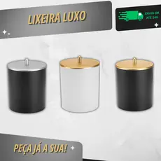 Lixeira Luxo de Cozinha Banheiro Escritório 5 Litros - Arthi
