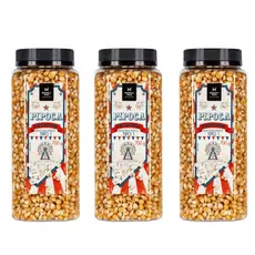 KIT 3 POTES MILHO PIPOCA MEMBERS MARK 700G