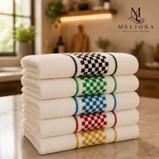 Kit 5 Panos de Copa Jacquard Gourmet Luxo 45x70 Toque Macio e Alta Absorção