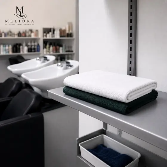 Kit 2 Toalhas de Rosto Premium para Salão Toque Aveludado & Alta Durabilidade