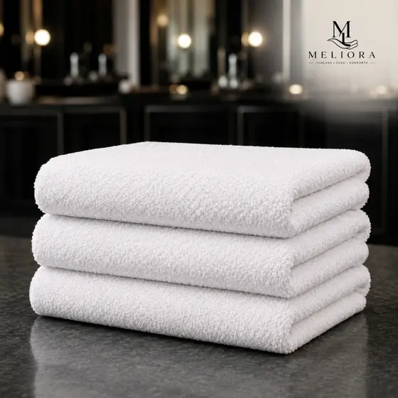 Kit 3 Toalhas de Rosto Salão Profissional 48x70cm Premium Super Macias Alta Absorção Toque Aveludado
