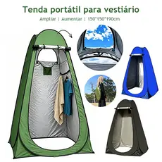 Barraca De Camping Portátil,Maior E Mais Alta,Com Chuveiro,Dobrável,Com Duas Janelas,150*150*190cm