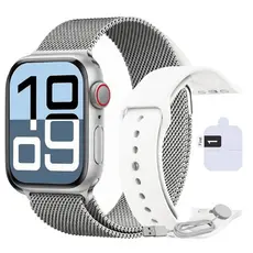 Smartwatch X Mini Série 10 38mm 45mm 49mm Compatível iOS Android Relógio Inteligente 2 Pulseiras Capa Original