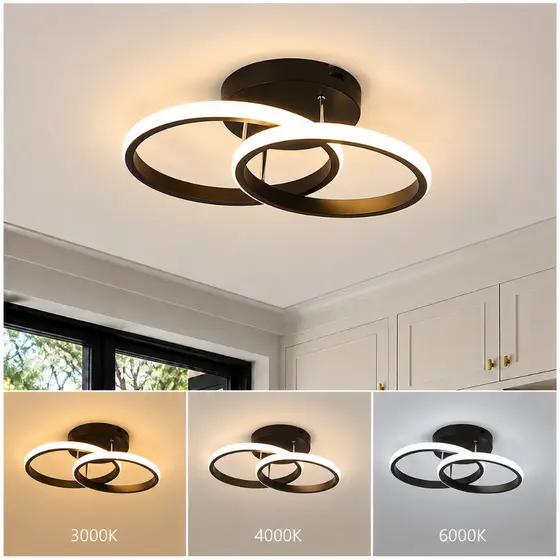 3 Cores 110V-220V Plafon Luminária De Teto Minimalismo Nórdico Banheiro Corredor Quarto Ceiling Light