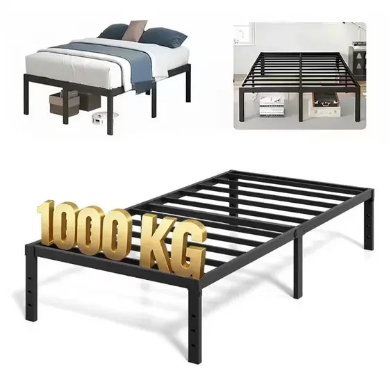 Estrado de Metal Dobrável para Cama Casal ou Solteiro com Ripas de Aço