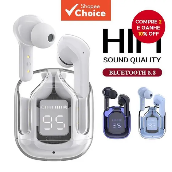 Fone De Ouvido Bluetooth Sem Fio Air31 TWS Com Controle De Toque , Som Estéreo HiFi 9D , Redução De Ruído E À Prova D'ág