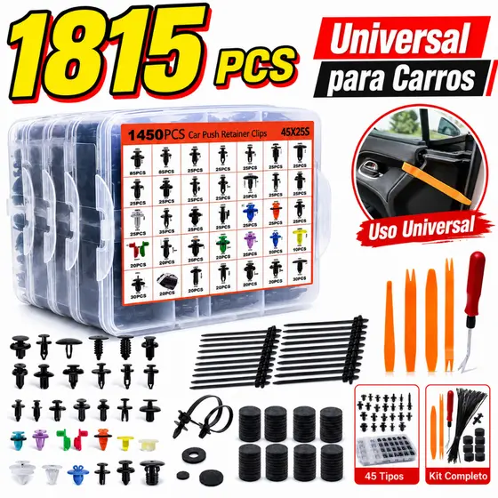 Kit 1815Peças/800Peças Presilha Grampo Automotivo Reparo Universal-Com embalagem