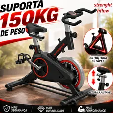 🔥bicicleta bike ergometrica spinning detecção de frequência cardíaca academia fitness profissional 250kg