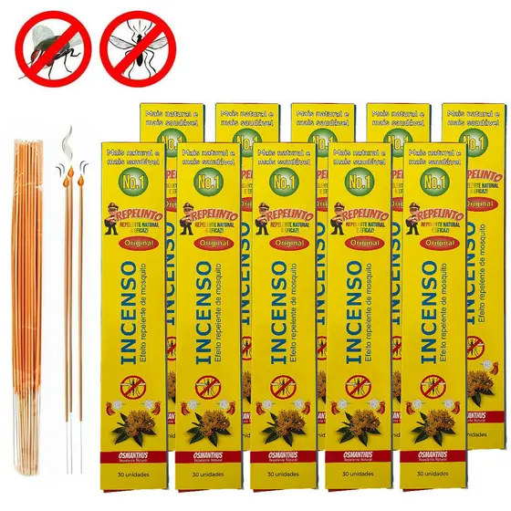 120/150/180/450 Palitos Incenso Repelente mata mosquito - Proteção Anti-Insetos, Seguro para Crianças