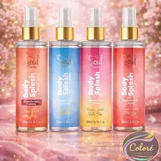 Kit 12 Body Splash Soul Tradicional Feminino 200ml Perfume Colonia Desodorante Corporal