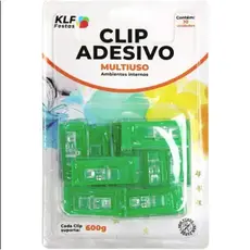 Clip Adesivo Multiuso para Fixação Pacote com 10 Unidades KLF Festas para Gancho Balões Bexigas