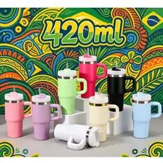 Copo Garrafa Térmica 420ml Resistente – Mantém Bebidas Frias ou Quentes por mais tempo 420ML COPO