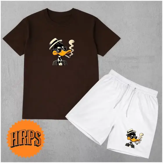 Conjunto masculino camisa 100% algodão com short tectel basico secagem rapida verão moda masculina