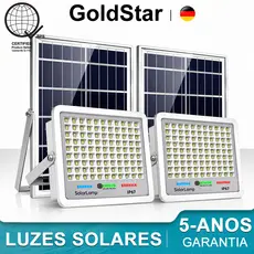 GoldStar lâmpada Solar Refletor luminária Led Holofote Com Placa Bateria a IP67Prova Dágua Externo