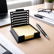 Suporte Organizador de Mesa para Notas Adesivas com Gabarito