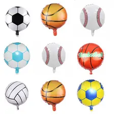 Kit Balões Bola Esportes 18 Pol Futebol Basquete Vôlei Beisebol Copa Mundo Decoração Aniversário Crianças Dia das Crianç