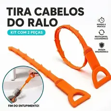 Kit 5 Desentupidor De Ralo Pia Banheiro 64cm Limpa Tubulação Cabelo Acessório Prático Pronta Entrega