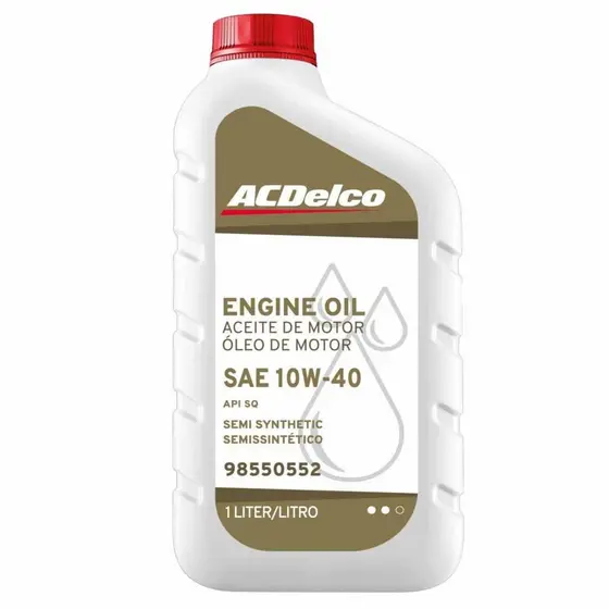 Óleo motor semissintético SAE 10W40 API SN ACDelco 98550552