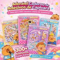 Kit Caderno 6/8 Cenarios Adesivo 3D Criativo Scrapbook Diy Com Pinça Montar Comodos